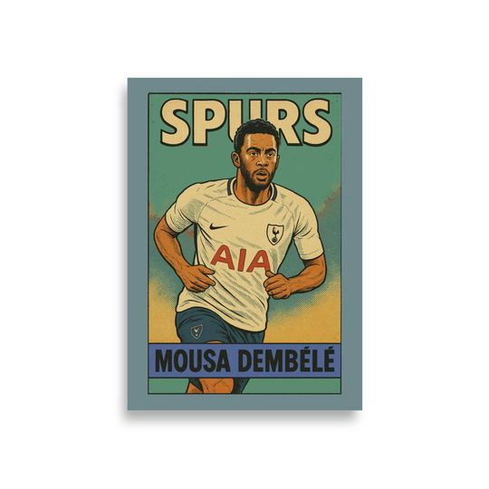 Discover Mousa Dembele Vintage Comic Poster