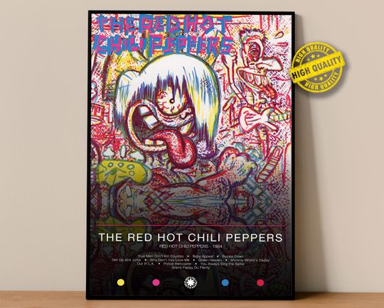Red Hot Chili Peppers Poster | The Red Hot Chili Peppers Print | Album Poster Prints