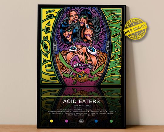 Discover Ramones Poster | Acid Eaters Poster | Album Poster Prints | Wall Decor Posters | Album Cover | Rock Music Poster