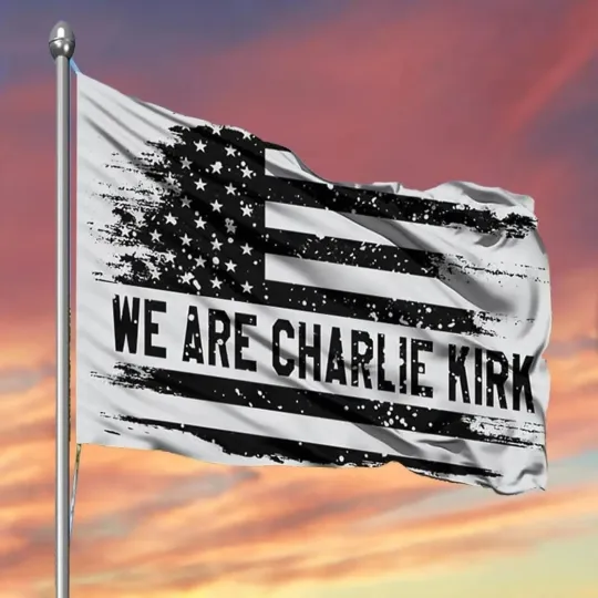 Charlie Kirk Memorial Flag America Freedom Patriotic House Flag