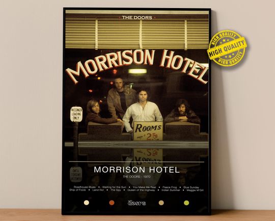 The Doors Poster | Morrison Hotel Poster | Album Poster Prints
