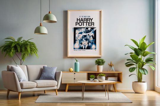 Harry Potter Modern Minimalistic Movie Poster