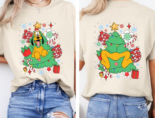 Discover Disney Mickey Mouse Christmas Tree Lights Shirt, Mickey and Friends, Mickey's Very Merry Christmas Party 2026,Christmas Matching Tee