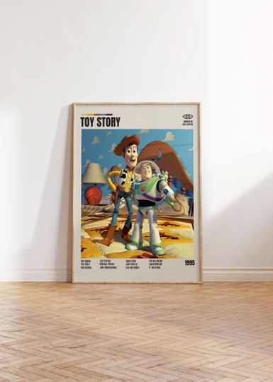 Discover Toy Story,John Lasseter,Minimalist Movie Poster, Retro Movie Poster, Mid century modern, Vintage Retro Art Print, Best Movies