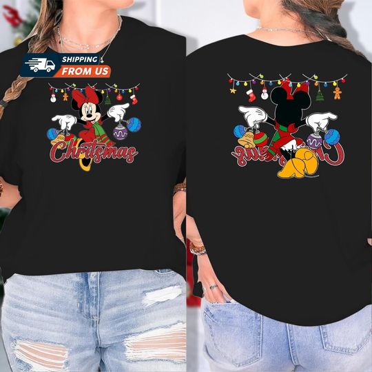 Discover Minnie Christmas Shirt, Disney Christmas Sweatshirt, Disney Trip Shirt, Disney Family Christmas Shirt, Mickey Very Merry Xmas