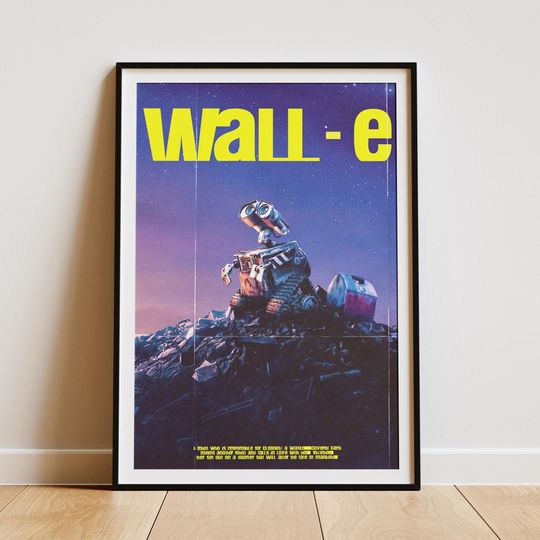 Discover WALL-E Movie Poster: Retro Pixar Wall Art (Digital Download A1-A4, PDF & JPG Files)