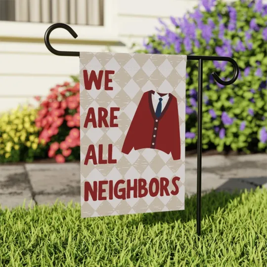 Discover We Are All Neighbors Garden Flag, Welcome Yard Flag, Inclusive Home Decor