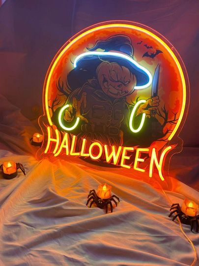 Discover Halloween Neon Sign, Custom Neon Sign, Halloween Party Sign, Halloween sign,Halloween Decor, Pumpkin Neon Sign, Pumpkin Decor,Halloween Gift