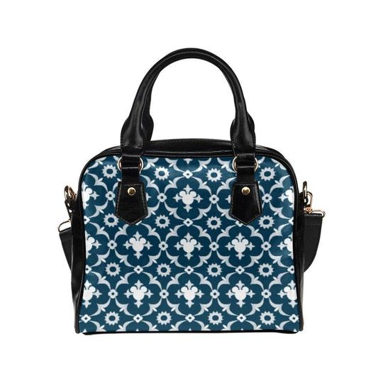 Discover Moroccan Mickey Blue Faux Leather Crossbody Dome Bag | disney world disneyland mouse shoulder tote bag purse cruise