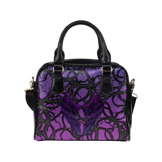 Discover Maleficent Black Thorns Crossbody Dome Bag | goth gothic disney world villians disneyland tote shoulder cross body bag purse