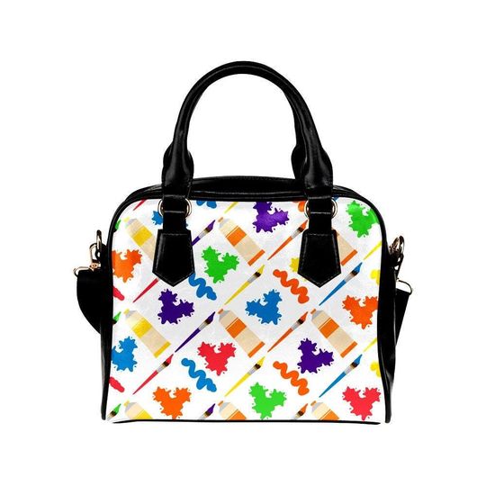 Discover Ink n Paint Faux Leather Crossbody Dome Bag | disney mickey art teacher cosplay outfit shoulder handbag backpack tote bag