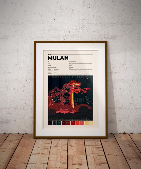 Mulan Poster | Wall Art Print | Vintage Art Print | Movie Poster