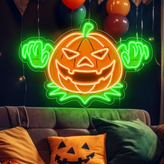 Discover Custom Neon Sign, Halloween Neon Signs, Neon sign bedroom, LED Neon Sign, Neon Light, Halloween Decor, Home Decor, Personalized Gift for Her