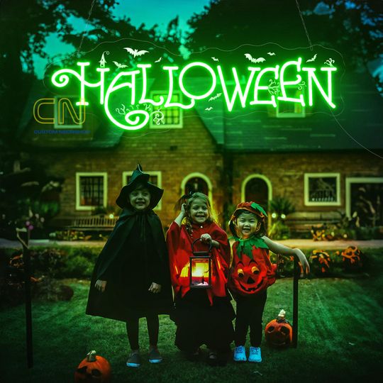 Discover Halloween Neon Sign, Halloween LED Neon Sign, Halloween Decor Wall Sign, Custom Neon Sign, Halloween Decor Home, Spooky Neon Sign