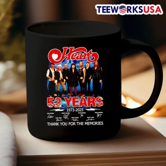 Discover Heart 52 Years 1973-2025 Thank You Mug