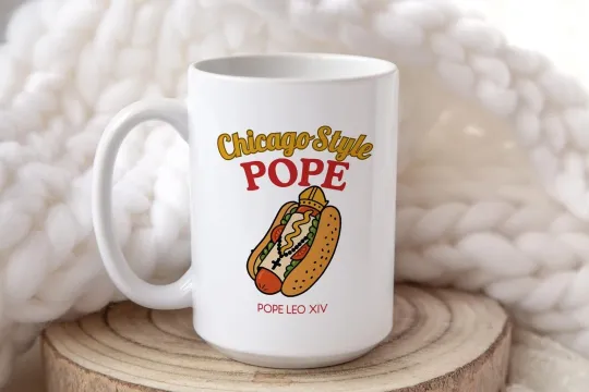 Discover Pope Leo XIV Mug Christian Gift Robert Francis Prevost Catholic Quote Coffee