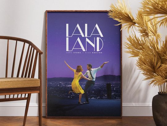 Discover La La Land Poster, Film Poster, Retro Movie Poster, Vintage Poster, Gift for Her, Wall Art, Gift Idea, Home Decor, Emma Stone, Ryan Gosling