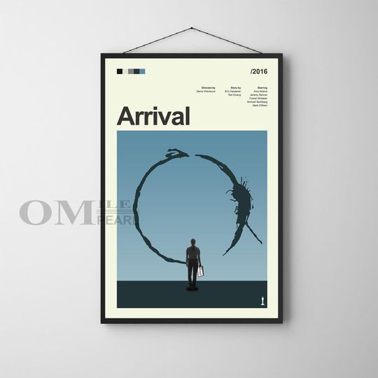 Discover Mid Century Modern Arrival Movie Poster, Retro Movie Print, Modern Vintage Movie Posters