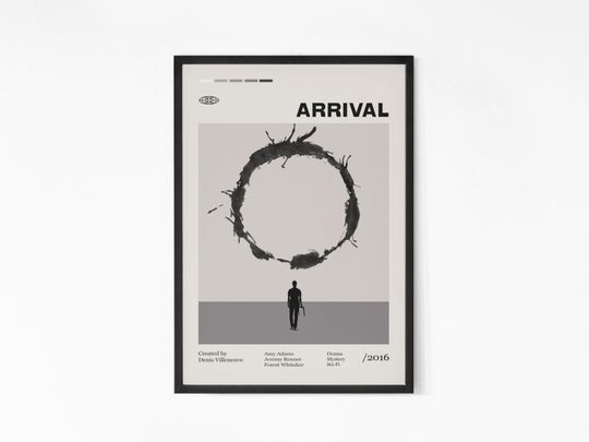 Discover Arrival Movie Poster, Denis Villeneuve Movie, Amy Adams, Jeremy Renner, Retro Movie Poster, Vintage Poster, Minimalist Art, Home Wall art.