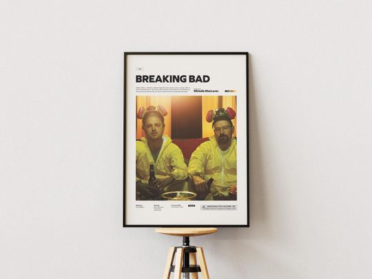 Discover Breaking Bad Poster | Vince Gilligan's Breaking Bad Poster Print | Special Design Poster | Glossy Paper Movie Poster | Wall Decor Idea
