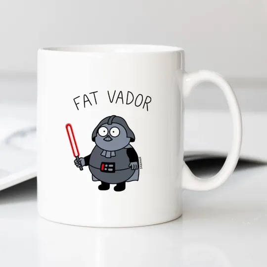 Discover White Ceramic Darth Vader Mug
