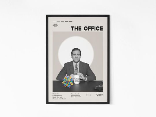 Discover The Office Movie Poster, The Office Print, Steve Carell, Vintage tv show poster, Minimalist Art, Retro Poster, Vintage Poster.