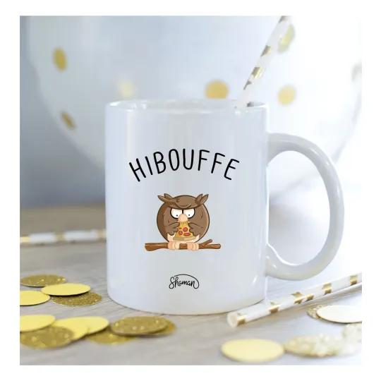 Discover White Ceramic Mug - Hibouffe