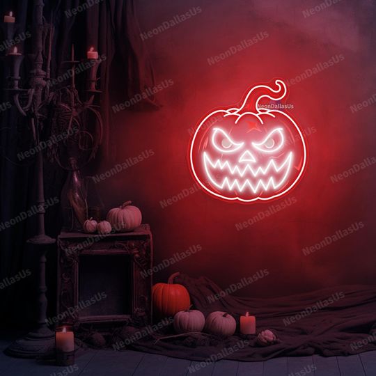 Discover Halloween Neon Sign Halloween LED Light Light Halloween Sign Pumpkin Neon Sign Halloween Decoration Halloween Yard Light Custom Halloween