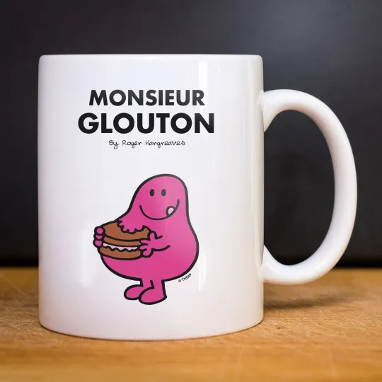 Discover White Ceramic Mug Mr Glutton