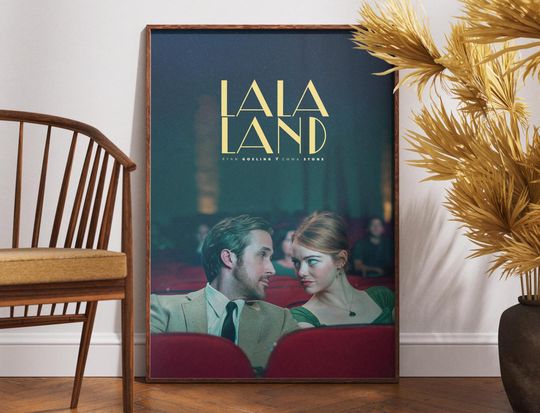 Discover La La Land Poster, Gift for Movie Lover, Printable Wall Art, Home Decor, Movie Gift, Ryan Gosling, Emma Stone, Damien Chazelle, Gift for Her