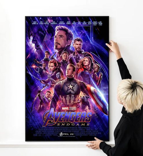 Discover Avengers: Endgame Movie Poster High Quality Print Photo Wall Art Canvas Cloth Multi size