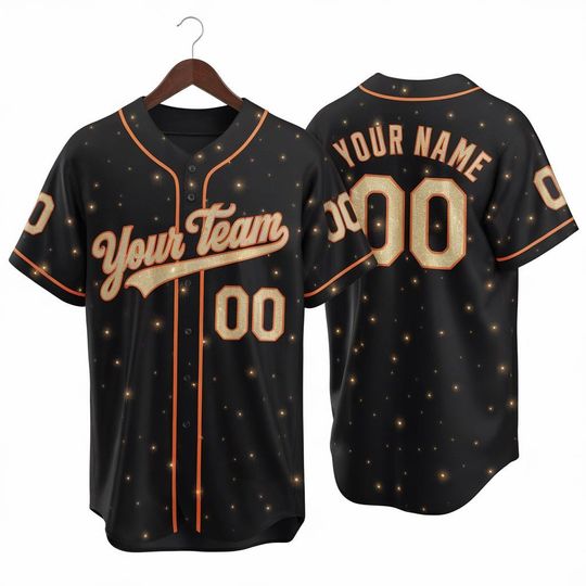 Discover Personalized Baseball Jersey, Kids Youth Adult Jersey, Custom Team Name Number Jersey, Glitter Wedding Jersey, Cheerleading Baseball Jersey