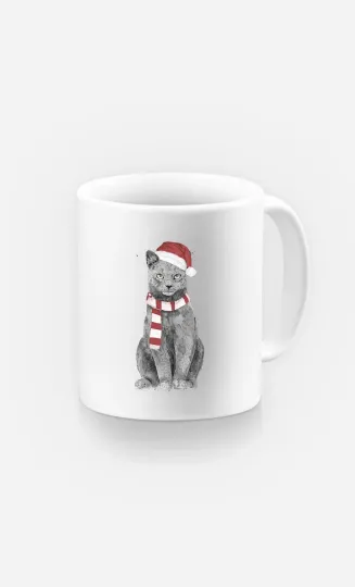Discover XMAS CAT White Ceramic Mug