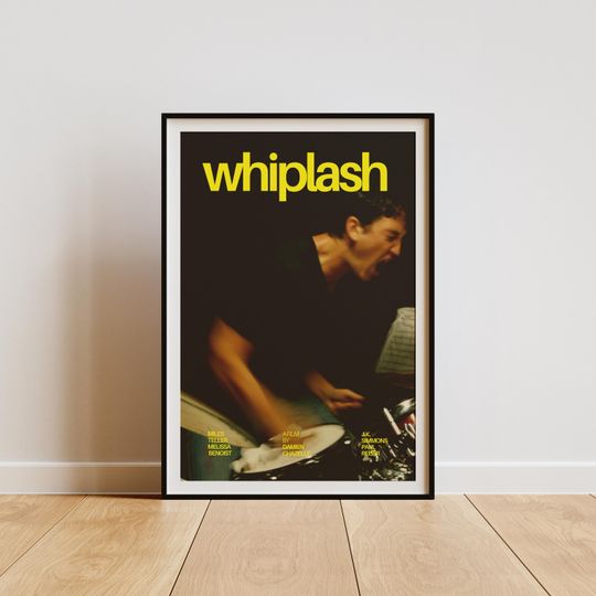 Whiplash Movie Poster, Damien Chazelle Film Art, Miles Teller Minimalist Print, Modern Wall Decor, Digital Download, High-Resolution PNG PDF