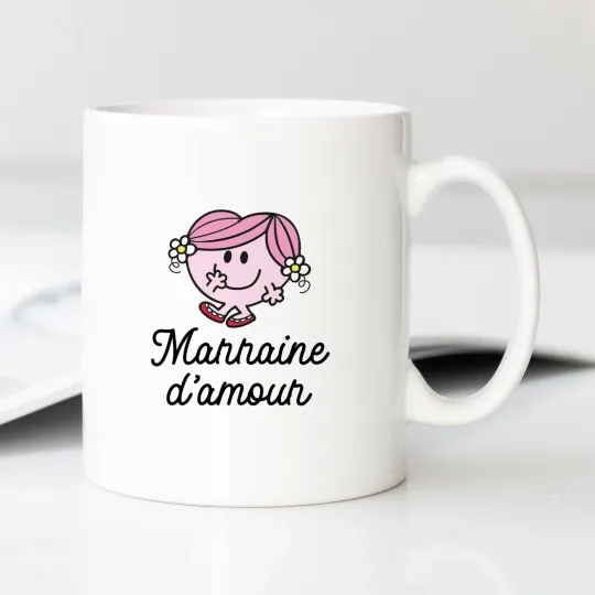 Discover White Ceramic Mug with Mother of Love Heart Design