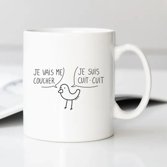 Discover White Ceramic Mug - I'm Going to Bed I'm Cooked