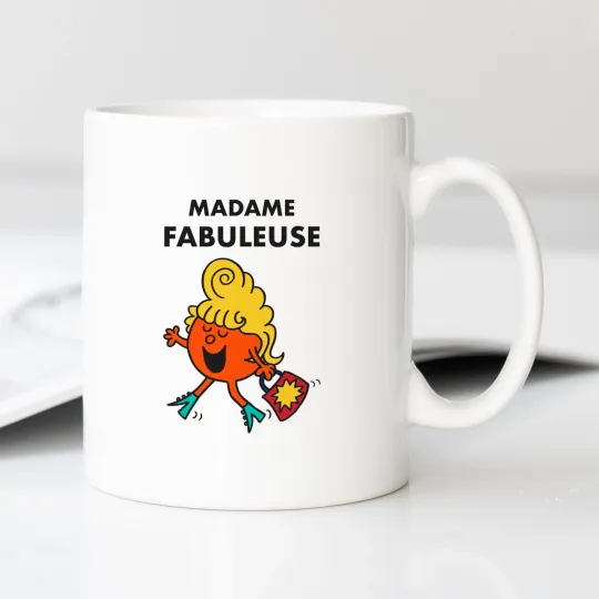 Discover Madame Fabulous White Ceramic Mug