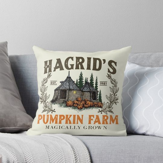 Pumpkin Farm Halloween Season Pillow