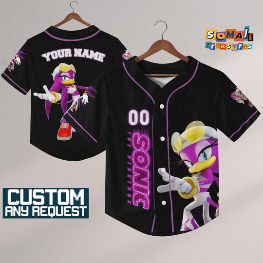 Discover Personalize Sonic Wave The Swallow Jersey Baseball, Sonic the Hedgehog Sports Tee, Gamer Gift Outfit