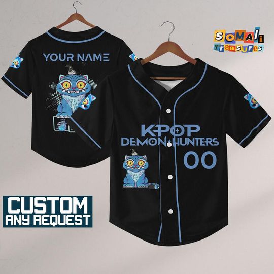 Personalize KDM Tiger Black , Custom Huntrix Girls Baseball, Mira Rumi Joey Shirt, Gift For Kpop Fan, Kpop Movie