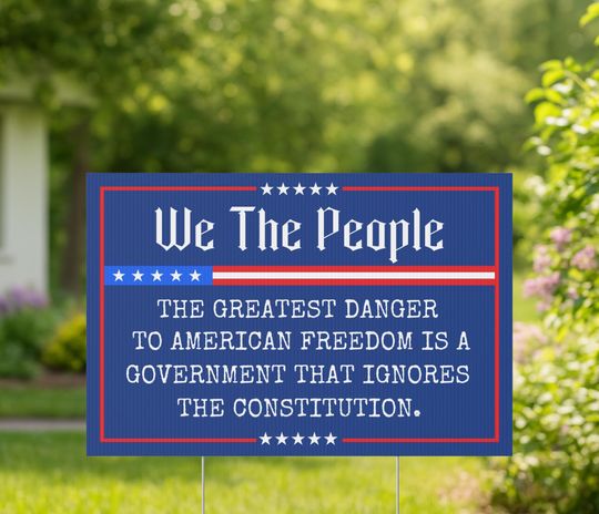 Discover We the People Garden Flag The Greatest Danger to Freedom Yard Sign Protect Constitution Right Lawn Thomas Jefferson Quote Anti Trump Banner