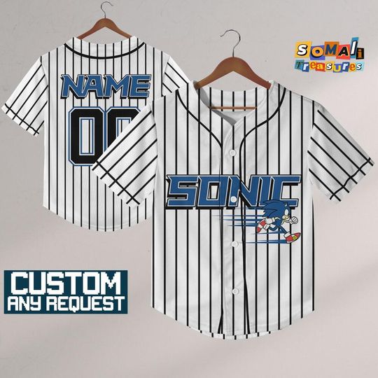 Discover Personalize Sonic The Hedgehog Speed, Custom Baseball, Sonic the Hedgehog Sports Tee, Gamer Gift Outfit