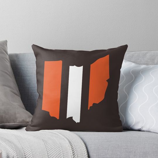 Cleveland Browns Stripe Pillow