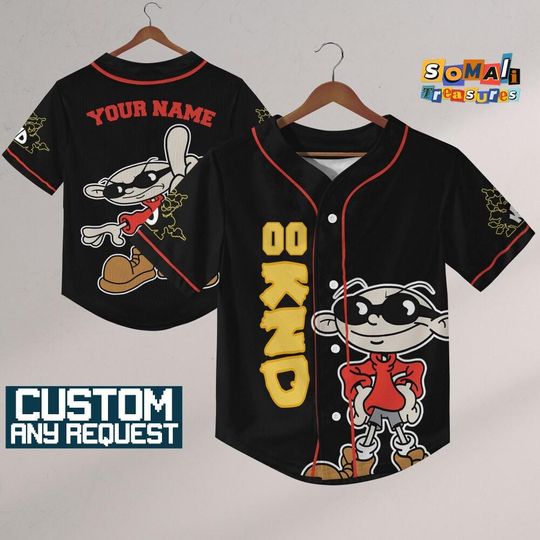 Personalize Kids Next Door Nigel Uno Black, Gift for kid Fans, kids next door Jersey, Family Jersey