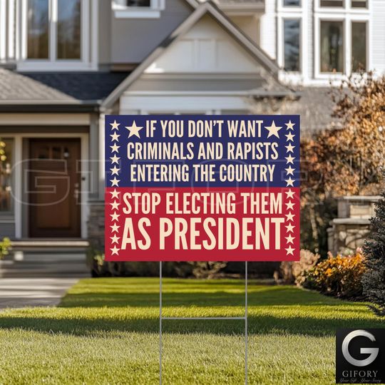 Discover Anti Trump Yard Sign with Stake, Save Democracy Garden Sign, Political Protest Decor, Humane Government Equality Outdoor Banner