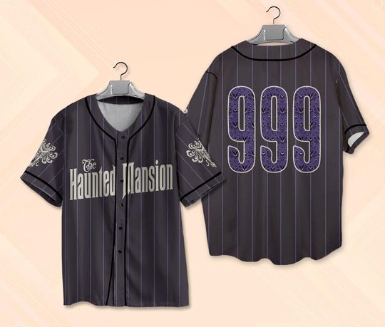 Haunted Mansion Baseball Jersey, Hitchhiking Ghosts Jersey Shirt