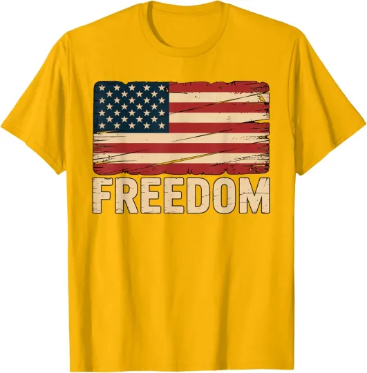 Discover Patriotic Freedom Design Patriotic Freedom Flag Unisex T-Shirt