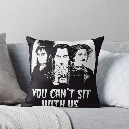 Wednesday Addams Lydia Deetz Nancy Gothic Goth Emo Pillow