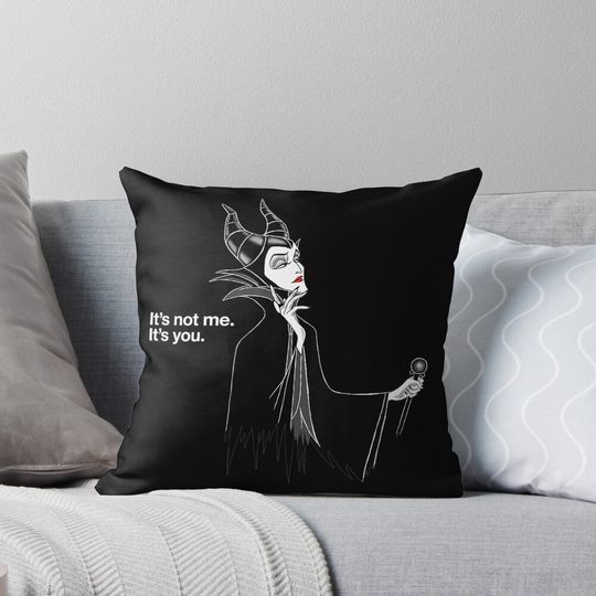  Villains Maleficent It's Not Me It's You V-Neck Pillow