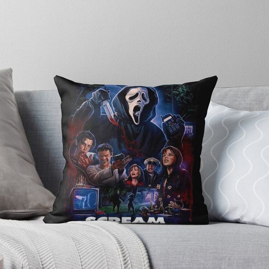 The scream movie poster Pillow
